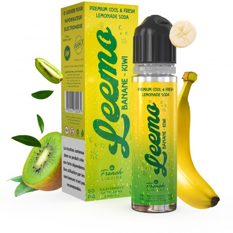 la french liquide - leemo banane kiwi - 50/50 - 50 ml